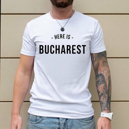 Personalised sports T-shirt with message on the front