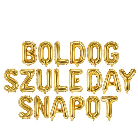 Lufikészlet - Boldog születésnapot arany