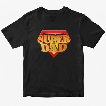 Personalised T-shirt with text - SUPER DAD
