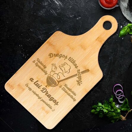 Személyre szabott bambusz vágódeszka - Titkos recept