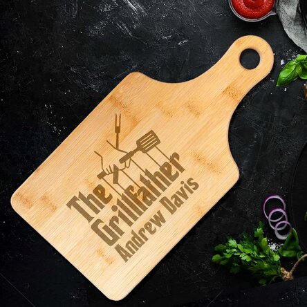 Personalised chopping board with text - The Grillfather
