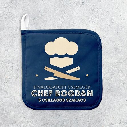 Személyre szabott forró edényfogó szöveggel - Kiválasztott finomságok