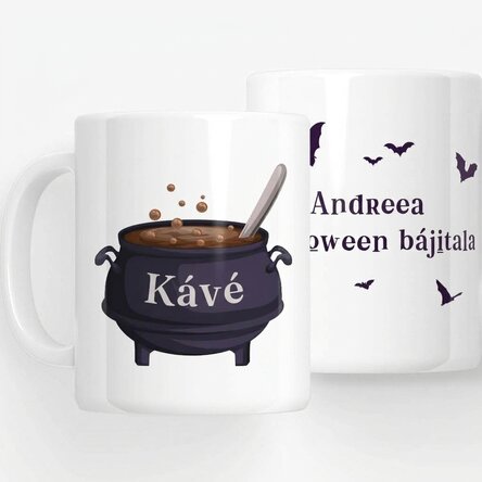 Személyre szabott bögre szöveggel - Halloween Coffee