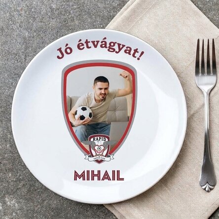 FC Rapid tábla, személyre szabott fotóval és névvel
