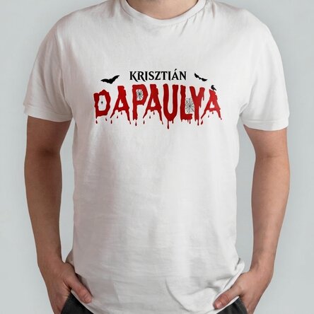 Személyre szabott, felirattal ellátott pamut póló – Dadcula