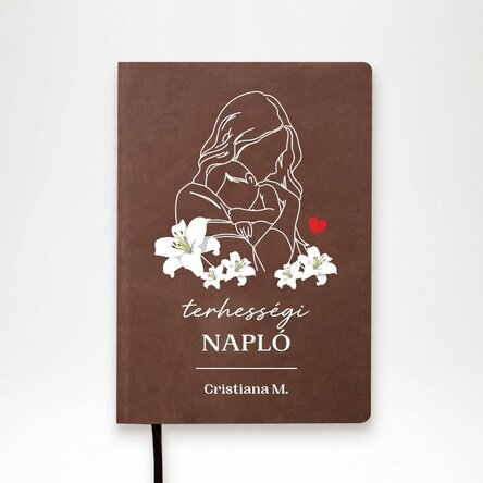 Személyre szabott napló szöveggel - Terhességi napló