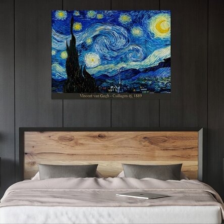 Tájkép poszter - Vincent Van Gogh - Csillagos éjszaka 1889