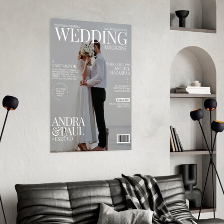 Személyre szabott poszter fotóval és szöveggel - Magazin borító