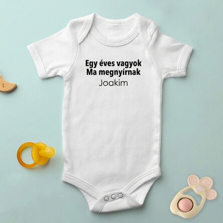 Személyre szabott baba body szöveggel - Mot Cut