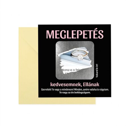 Személyre szabott kaparós sorsjegy szöveggel - Surpriza