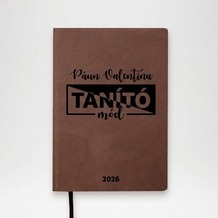Személyre szabott bőr napló szöveggel tanároknak - Tanítási mód