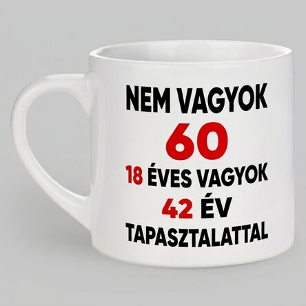 Személyre szabott eszpresszós csésze szöveggel - Boldog születésnapot!