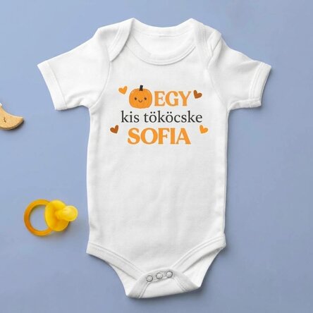 Személyre szabott baba body szöveggel - Egy kis tök