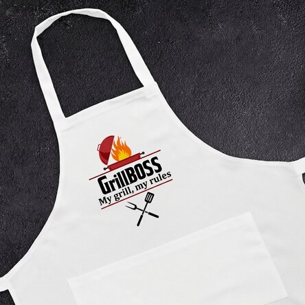 White apron - GrillBOSS