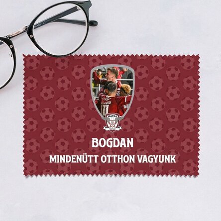 FC Rapid egyedi szövet képernyők/üvegek tisztításához – Fotó és üzenet