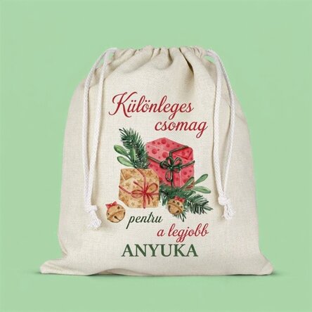 Közepes méretű, szöveggel személyre szabott ajándékzsák - Különleges szállítás