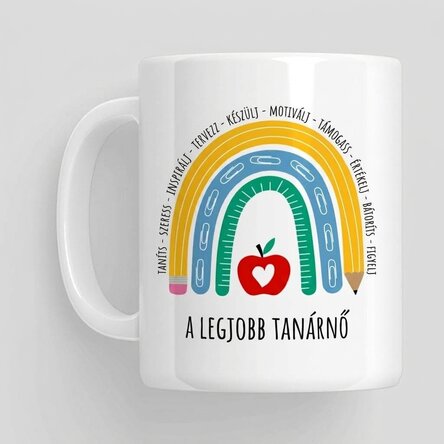 Bögre üzenettel a tanárnak