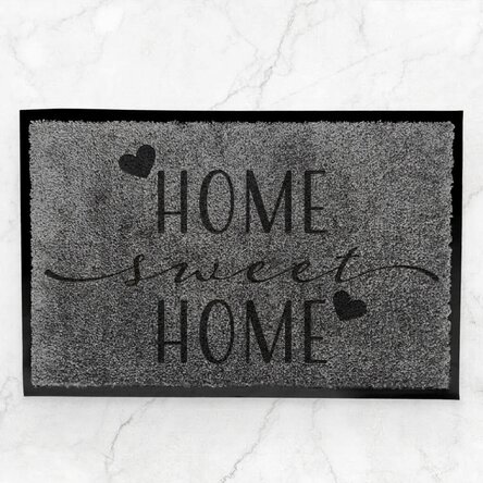 Customised indoor doormat with text - Home sweet home