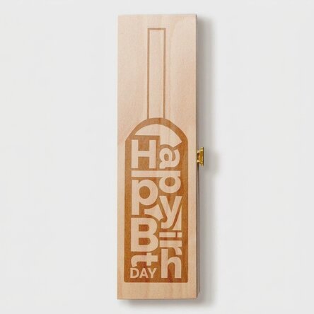 Wine box - Happy Birthday