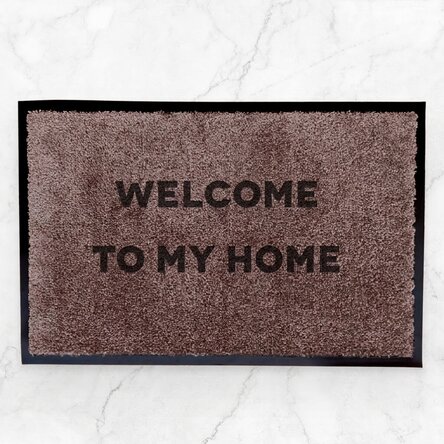 Customised indoor entrance mat - Welcome to my home