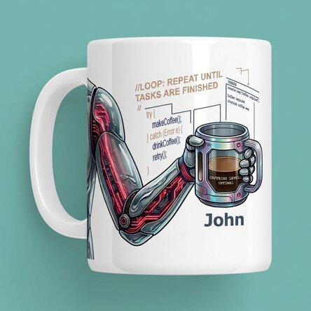 Personalised mug with text - Programmer