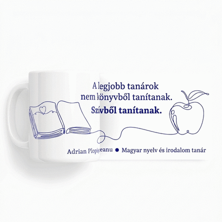 Személyre szabott, feliratos bögre tanároknak