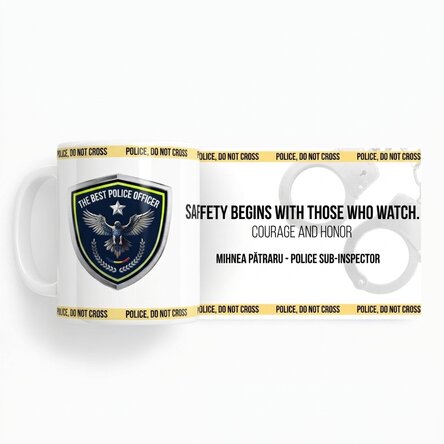 Personalised mug with text – The Best Policeman