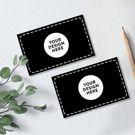 Double-sided personalised paper business cards featuring your own design