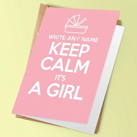 Personalised card - KEEP CALM IT