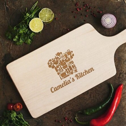 Personalised chopping board - Special bonnet, for her