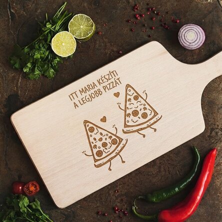 Személyre szabott vágódeszka - A legjobb pizza