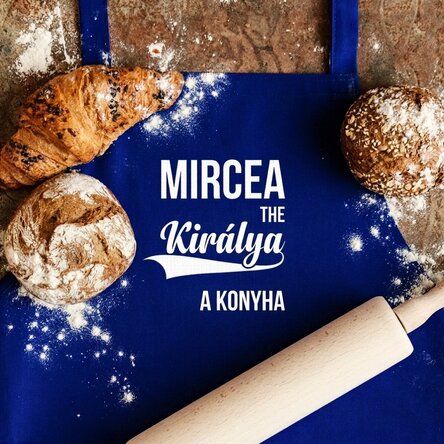 Személyre szabott kötény – A konyha királya