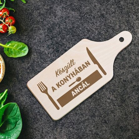 Személyre szabott mini vágódeszka - Konyhában készült