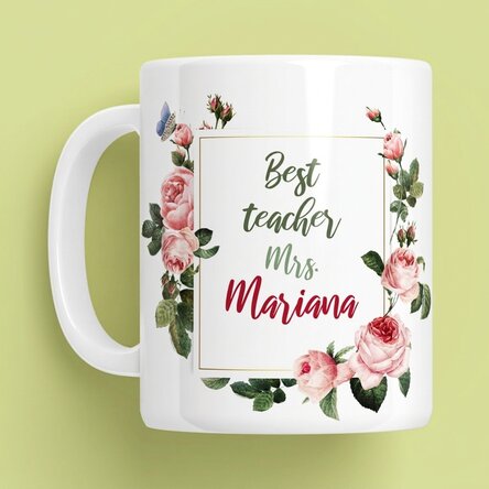 Personalised mug with text - Best teacher