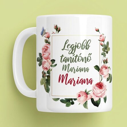 Személyre szabott bögre szöveggel - Legjobb tanár