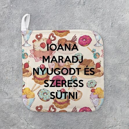 Személyre szabott forró edényfogó szöveggel - Keep Calm