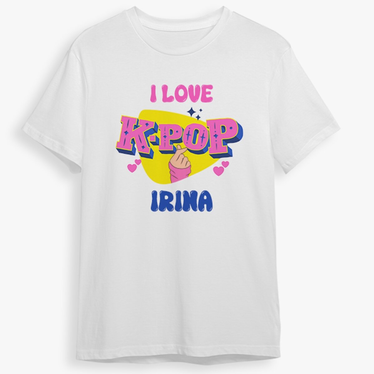 Tricou din bumbac pentru copii personalizat cu text - Kpop