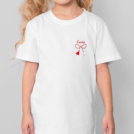 Tricou din bumbac pentru copii personalizat cu text - Mărțișor