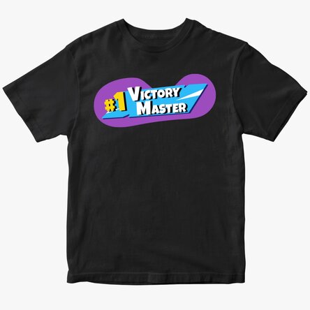 Tricou din bumbac pentru copii personalizat cu text - Victory Master