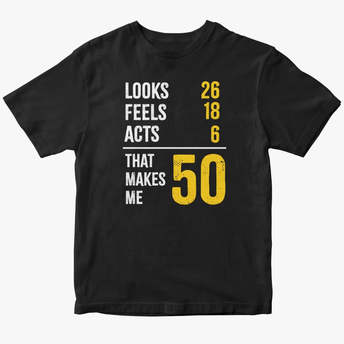 Tricou din bumbac personalizat cu cifre - My real age