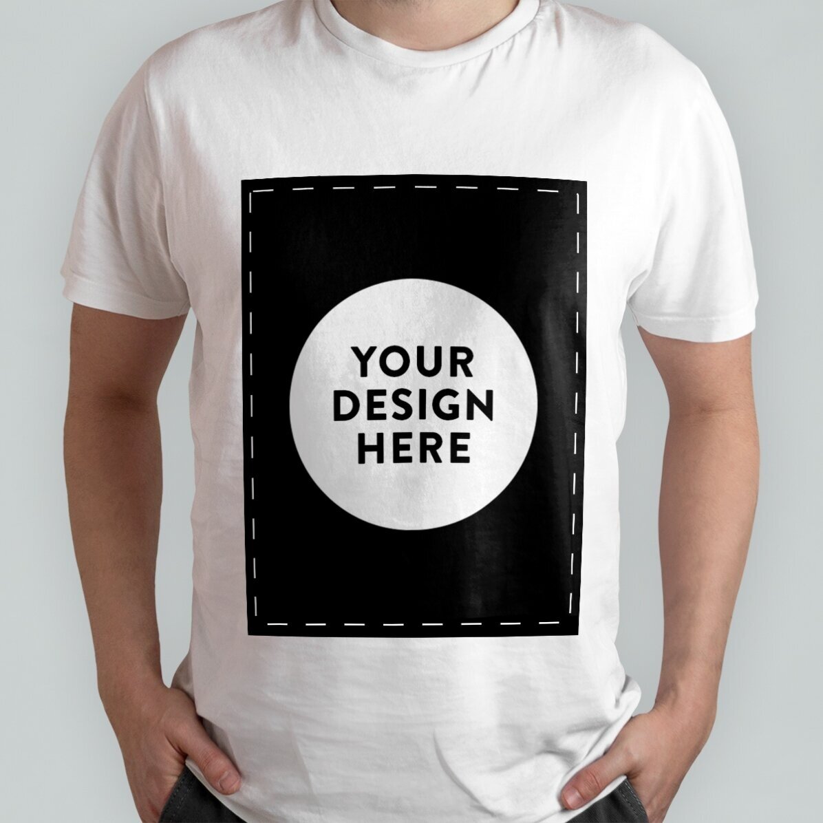 Tricou din bumbac personalizat cu grafica ta față-verso