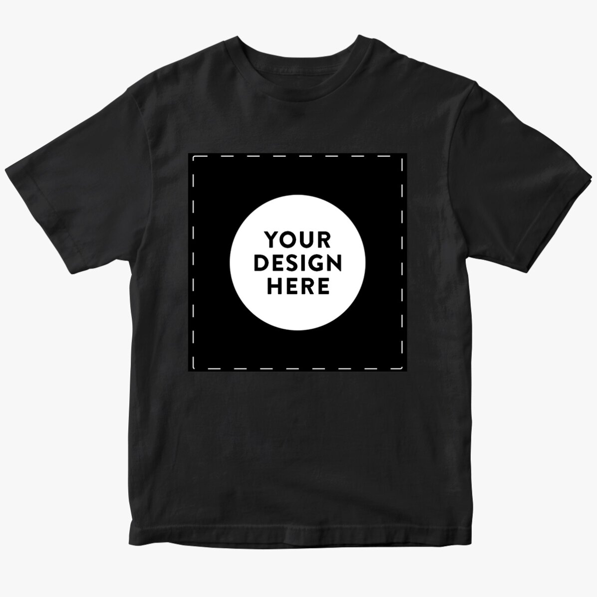 Tricou din bumbac personalizat cu grafica ta pătrat