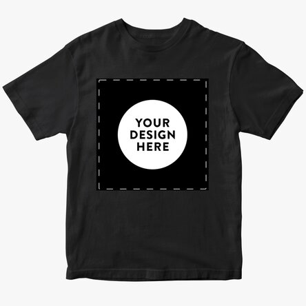 Tricou din bumbac personalizat cu grafica ta pătrat