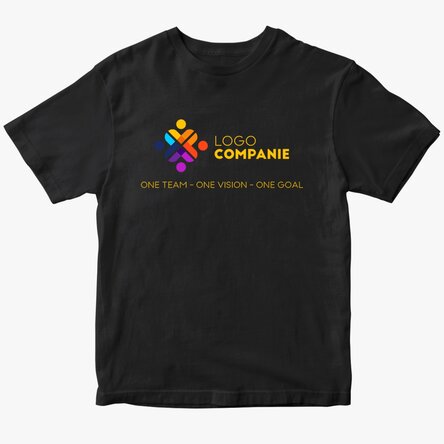 Tricou din bumbac personalizat cu logo și text
