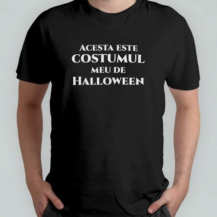 Tricou din bumbac personalizat cu mesaj - Halloween