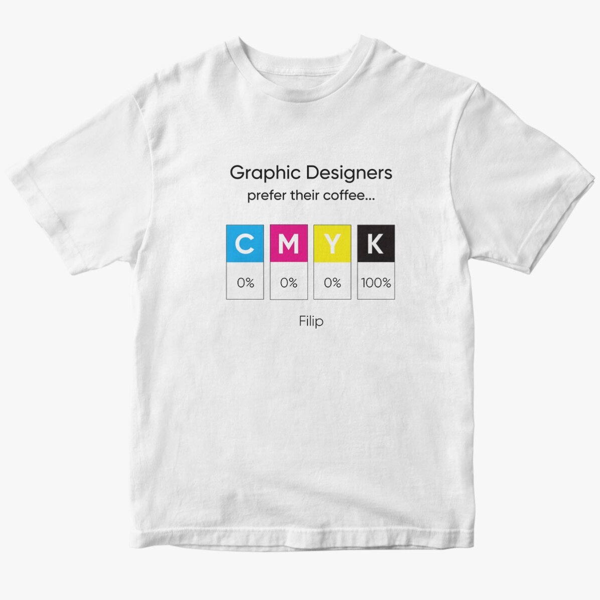 Tricou din bumbac personalizat cu mesaj pentru Graphic Designer 