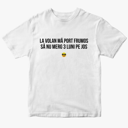 Tricou din bumbac personalizat cu mesaj 