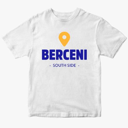 Tricou din bumbac personalizat cu numele cartierului tău