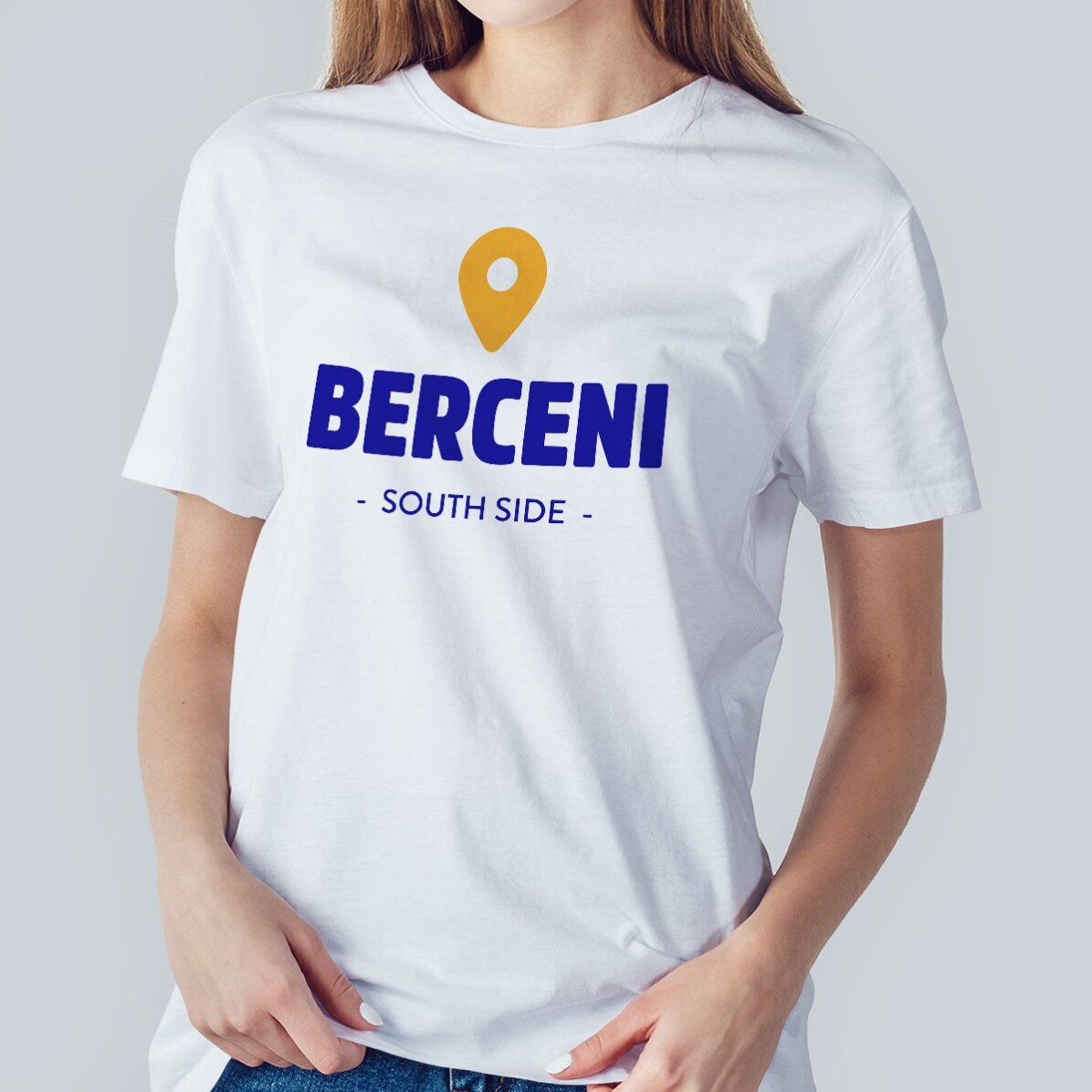 Tricou din bumbac personalizat cu numele cartierului tău