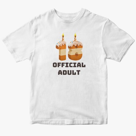 Tricou din bumbac personalizat cu text - 18 Cake